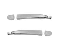 BLNETU for Toyota for Sienna 2004-2010 Black Sliver Rear Exterior Door Handle Car Accessories 69213-08020 69227-08040 2Pcs(Silver)