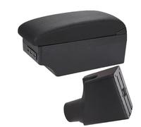 BLNETU For Toyota For Yaris Hybrid 2015-2023 Armrest Box Car Armrest Center Storage Box Interior Details Retrofit Parts(C2 Black line NO USB)