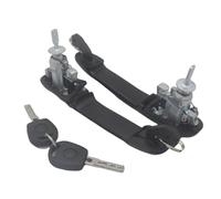 BLNETU for VW for Sharan 1995-2010 Black Car Accessories Front Left Door Handle with Lock Barrel 6K0837205 6K0837206 2PCS