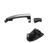 BLNETU Front Rear Left Right Outside Black Exterior Door Handle for Hyundai for Santa Fe 2007 2008 2009 2010 2011 2012(Front Right)