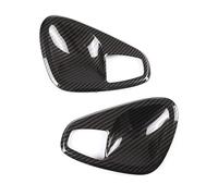 BLNETU Interior Door Armrest Handle Cover Trim Door Bowl Frame Stickers for Mercedes for Smart for Fortwo 451 2009-2014 (Inner Handle-Carbon1)