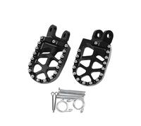 BLNETU Motorcycle Footrests Footpeg Foot Pegs Pedals Plate Foot Rests For AFRICA TWIN XRV 750 650 RD07 XRV750 XRV650(Black)