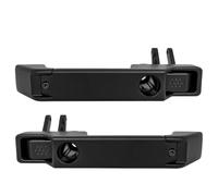 BLNETU Outside Door Handle Panel Pull Armrest Grab Handrail for Land Rover for Defender 90 110 130 1990-2016(2PCS Black,LHD)