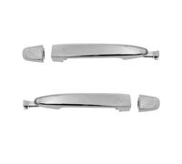 BLNETU Rear Left Right Car Exterior Replacement Door Handle for Toyota for Sienna 2004-2010 69213-08020 69227-08040 2Pcs(Silver)