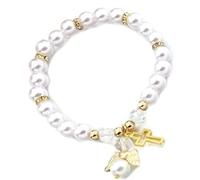 BLNGET Delicate Rose Pearls Chain Combining and Symbol for Everyday Elegant