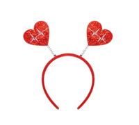 BLNGET Shimmering Love Heart Hairhoop Glitters Hairband for Adult Teens Party Gathering Headwear Valentines Festival Accessory