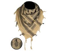 blntackle76 Large Shemagh Scarf Arabic Military Tactical Desert Scarf Pali Scarf 110x110cm 100% Cotton for Men Women, Khaki/Black/Grenade/Pineapple, One Size
