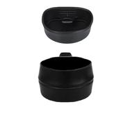 blntackle76 Set of 2 Plastic Folding Cups - 200 ml Camping Cups Foldable (Black) Fold-A-Cup