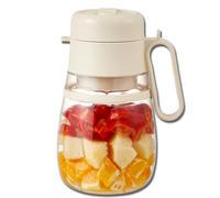 Bloame Blender,1000ml Multifunctional Large-Capacity Wireless Portable Juicer Cup,Can Make Cold Drinks,Hot Drinks and Smoothies (White)