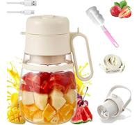 Bloame Blender, Bloame Juicer, 2025 New 12 Blade 1000ml Portable Smoothie Blender Juice, For Smoothies, Shakes, Fruit (White)