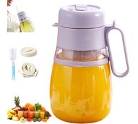 Bloame Blender,Bloame Juicer,ProBlend 12 Blade 1000ml W/Cup Straw/Lid/Shoulder Strap,Cordless Portable Personal Blender for Shakes and Smoothies,Electric Juicing Blenders Bottle Gym/Travel/Home (B)