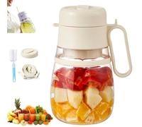 Bloame Blender,Bloame Juicer,ProBlend 12 Blade 1000ml W/Cup Straw/Lid/Shoulder Strap,Cordless Portable Personal Blender for Shakes and Smoothies,Electric Juicing Blenders Bottle Gym/Travel/Home (A)