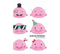 Blob Fish Notebook 100 Page Wide Ruled: Pink Blob Fish Book