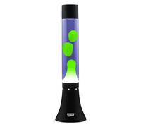 Blob Lamps® Liquid Motion Lamp Modern Green Wax Purple Liquid Matt Black Base & Cap 14.5" Mood Lamp Light