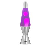 Blob Lamps® Liquid Motion Lamp Vintage Pink Wax Purple Liquid Polished Metal Base & Cap 14.5” Mood Lamp Light
