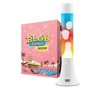 Blob Lamps® Sunset Liquid Motion Lamp Modern White Metal White Wax Multi-Coloured Glass 14.5" Mood Lamp Light