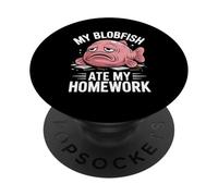 Blobfish Ate My Homework Funny School PopSockets Adhesive PopGrip