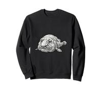 Blobfish Drawing Deep Sea Fish Ocean Animal Lover Sweatshirt