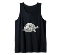 Blobfish Drawing Deep Sea Fish Ocean Animal Lover Tank Top