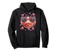 Blobfish Fish Valentine's Day Heart Sunglasses Pullover Hoodie