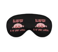 Blobfish is My Spirit Animal Eye Mask for Sleeping Blackout Night Blindfold with Adjustable Strap for Men Women Travel Yoga Nap