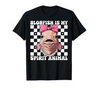 Blobfish is My Spirit Animal Funny Fish Girl Mom Coquette T-Shirt