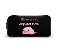Blobfish Is My Spirit Animal Funny Pencil Case Pen Holder Pouch Stationery Box Lage Capacity Organizer Storage Bag