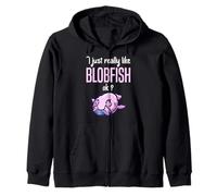 Blobfish - Jelly Blobfish Fish Fathead Australian Fish Zip Hoodie