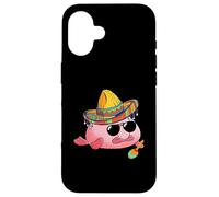 Blobfish Mexican Grumpy Ugly Fish Funny Sombrero Costume Case for iPhone 16