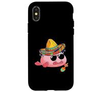 Blobfish Mexican Grumpy Ugly Fish Funny Sombrero Costume Case for iPhone X/XS