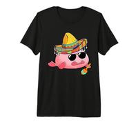 Blobfish Mexican Grumpy Ugly Fish Funny Sombrero Costume Premium T-Shirt