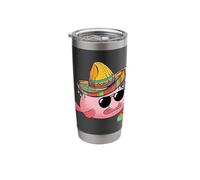 Blobfish Mexican Grumpy Ugly Fish Funny Sombrero Costume Stainless Steel Insulated Tumbler
