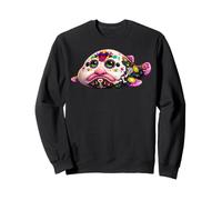Blobfish Mexican Sugar Skull Calavera Viva Mexico Party Sweatshirt