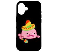 Blobfish Sombrero Mexican Grumpy Blob Fish Costume Case for iPhone 16