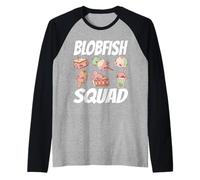 Blobfish Squad Blobfish Lover Raglan Baseball Tee