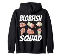 Blobfish Squad Blobfish Lover Zip Hoodie