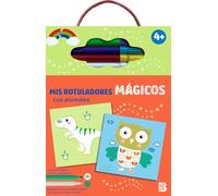 Bloc à colorier avec feutres magiques Les animaux CAST (MIS ROTULADORES MÁGICOS)