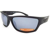 Bloc Bail Polarized Sunglasses Matte Black With Silver Mirror XP460