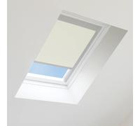 Bloc Blinds Blackout Blind for Velux Roof Window - Cream in Silver | Size: C04 Bloc Blinds Silver C04
