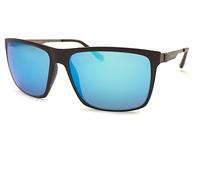 Bloc Cabana Sunglasses Matte Black Gunmetal with Blue Mirror CAT.3 Lenses CMBK80