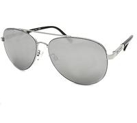 BLOC Dune Sunglasses Silver Chrome Black with Full Silver Mirror Lenses F670