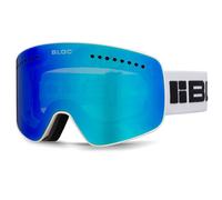 BLOC FIFTY-FIVE G550 Ski/Snowboard Goggles MATT WHITE / BLUE MIRROR+POWDER CAT.1