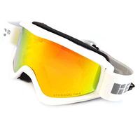 Bloc Goggles RK26 White Spark Visor Goggles Lens Category 3 Lens Mirrored
