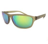 BLOC Hornet 2 Sunglasses Matte Khaki Green with Green Multi Mirror Lenses XK159