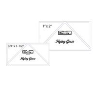 Bloc Loc 0.75" x 1.5" & 1" x 2" Flying Geese Square Up Rulers Set #4