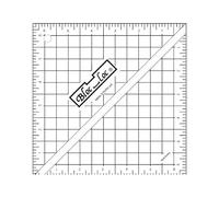 Bloc Loc Half Square Triangle Multiple-Sized 6-1/2" Quilting Ruler with Grid Lines