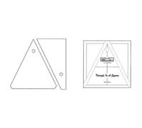 Bloc Loc~Triangle in a Square 3" x 3" Acrylic Ruler