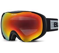 Bloc Mask ski snowboarding Goggles Black with Brown-Red Mirror Lens MK4