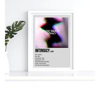 Bloc Party Intimacy Album Track list Music A4 Wall Art Print - Unframed Poster Concert Festival Glossy Artwork Unique Home Décor Gift Bedroom Mancave Rave.