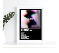 Bloc Party Intimacy Black Album Track list Music A4 Wall Art Print - Unframed Poster Concert Festival Glossy Artwork Unique Home Décor Gift Bedroom Mancave Rave.